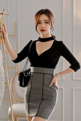 BACKORDER - Joyrie Bodycon Choker Dress