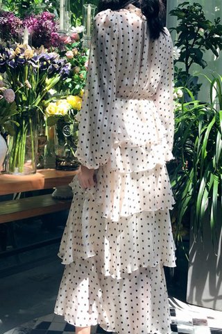 BACKORDER -Kvondra Polka Dot Layered Dress