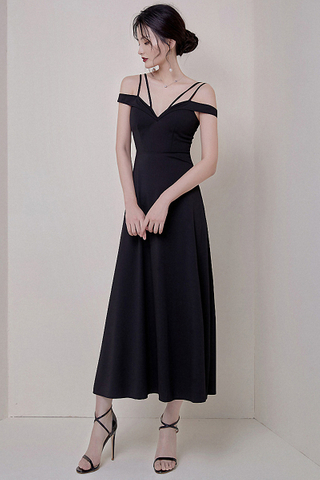 BACKORDER - Reyane Cold Shoulder Maxi Dress