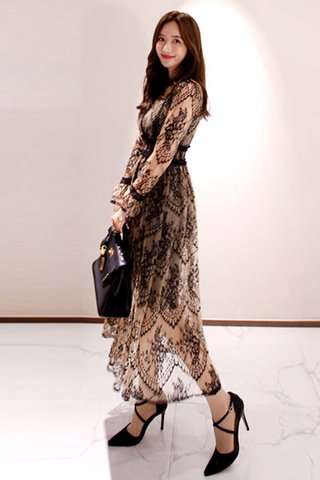 BACKORDER - Elmora Lace Overlay Dress