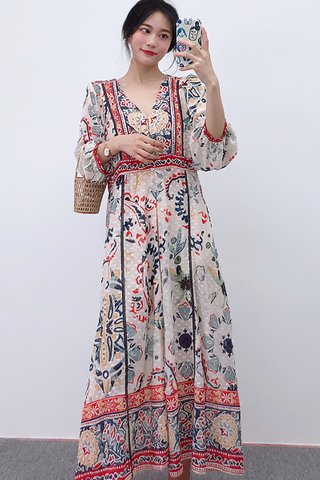 BACKORDER - Constina Floral Sleeve Maxi Dress