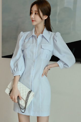 BACKORDER - Verisa Pinstripe Shirt Dress