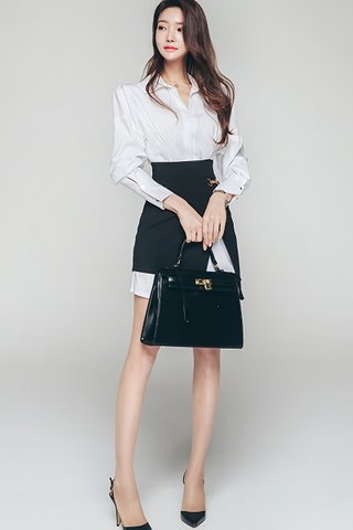 BACKORDER - Anna Shirt Dress With Asymmetrical Skirt
