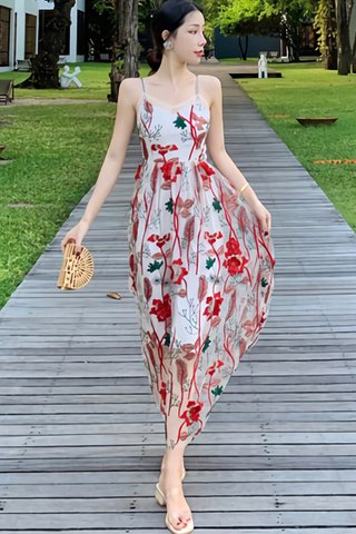 BACKORDER - Juliana Floral Bareback Criss Cross Dress