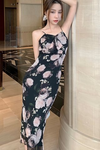 BACKORDER - Jaselle Sleeveless Floral Midi Dress