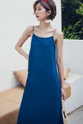 BACKORDER - Melrita Mini Knot Camisole Dress In Royal Blue