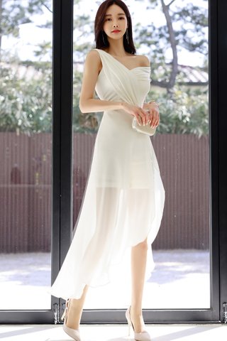 BACKORDER - Alresa Mesh Asymmetrical Dress