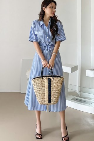 BACKORDER - Feronica Stripe Shirt Dress