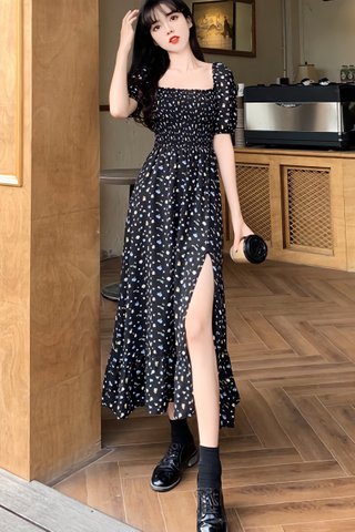 BACKORDER - Scarlett Floral Shirring Dress