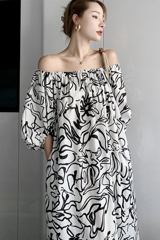 BACKORDER - Chery Abstract Oversized Dress