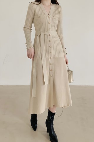 BACKORDER - Jemma V-Neck Knit Dress