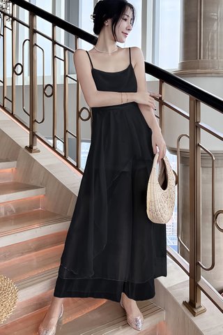 BACKORDER - Gianna Camisole Jumpsuit In Black