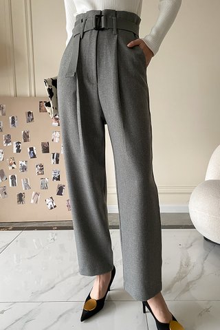 BACKORDER - Arya High Waist Pant In Grey