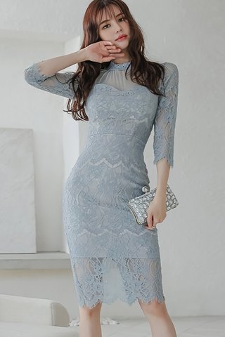 BACKORDER - Charline Lace Overlay Dress