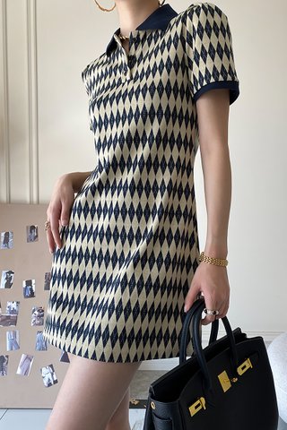 BACKORDER - Kelara Knit Collar Mini Dress