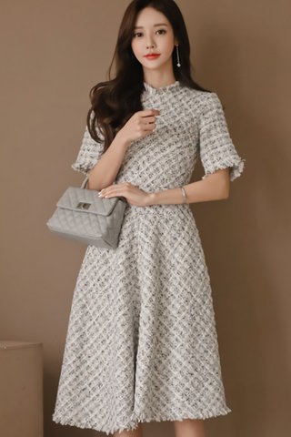 BACKORDER - Kellana Tweed Midi Dress