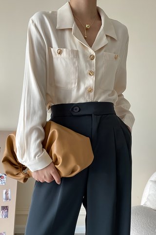 BACKORDER - Sorbella Sleeve Shirt Top In Cream