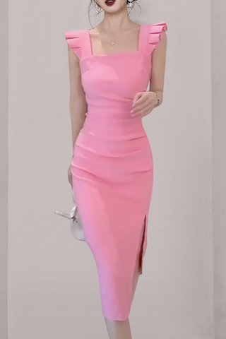 BACKORDER - Suhani Square Neck Dress In Pink