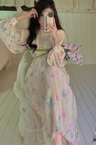 BACKORDER - Shera Floral Mini Pleat Dress