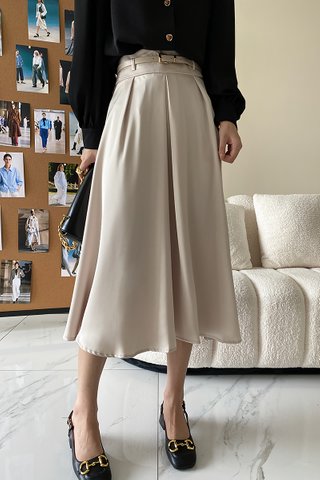 BACKORDER - Vrina High Waist Skirt In Cream